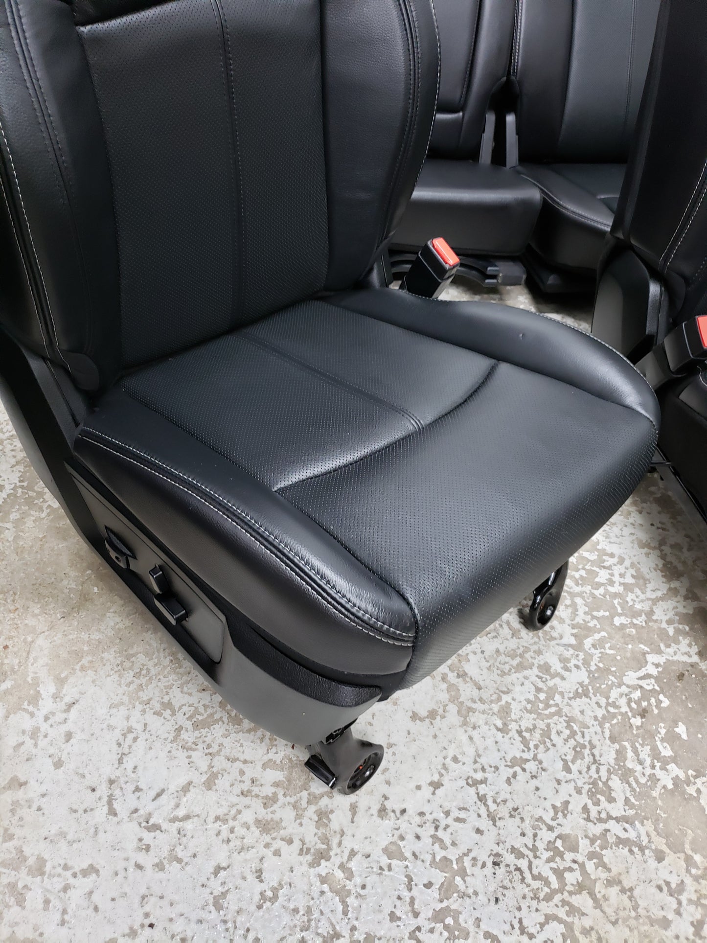 Dodge Ram 2018 BLACK LEATHER Truck Seats Console Door Pad Laramie
