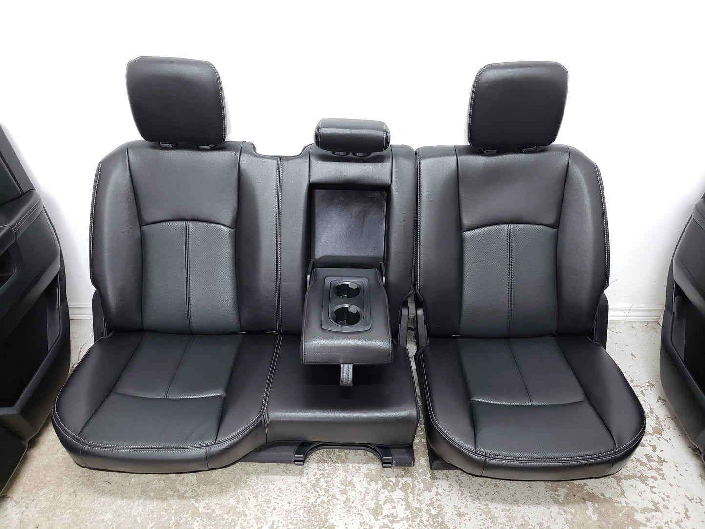 Dodge Ram 2018 BLACK LEATHER Truck Seats Console Door Pad Laramie