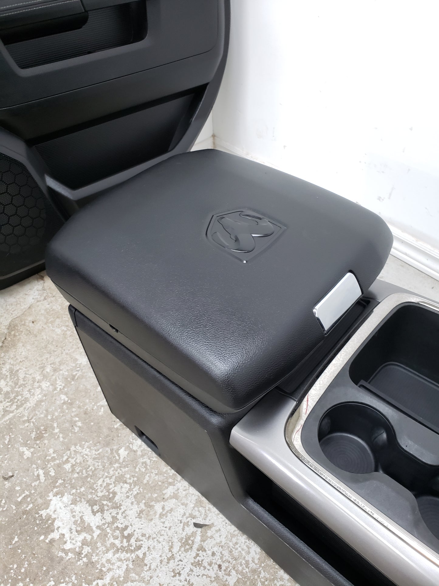Dodge Ram 2018 BLACK LEATHER Truck Seats Console Door Pad Laramie