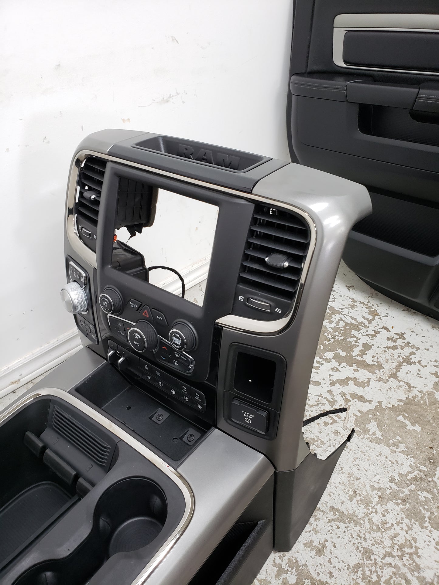 Dodge Ram 2018 BLACK LEATHER Truck Seats Console Door Pad Laramie