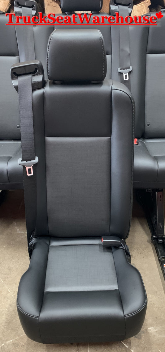 2020 FORD TRANSIT VAN black vinyl 63" wide three position bench seat with mounts removeable quick release universal fit custom