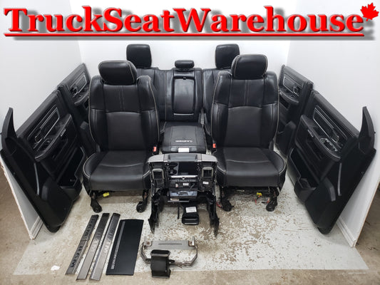 Dodge Ram 2015 Laramie Limited BLACK LEATHER Truck Seats Interior