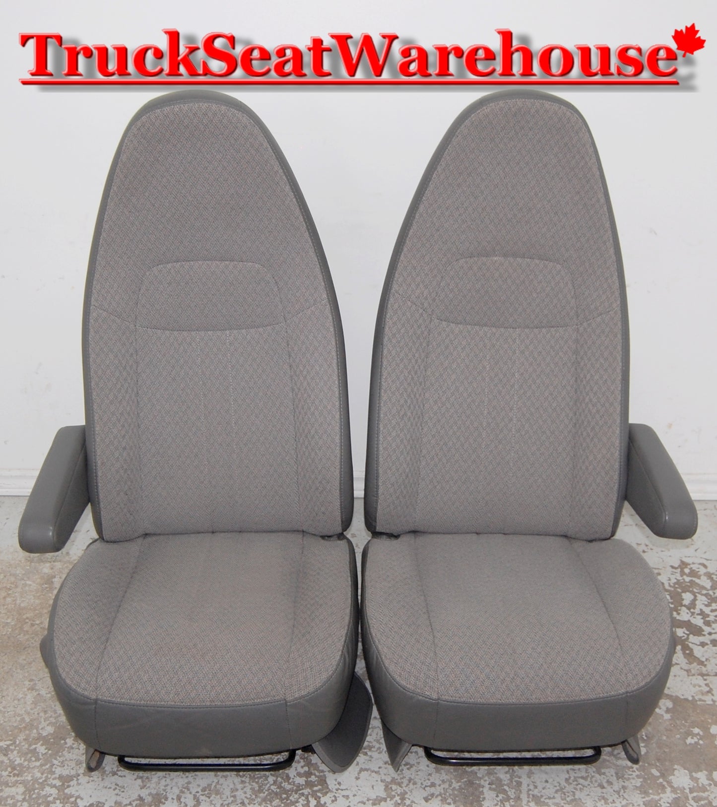 Grey cloth front seats from a 2013 GMC Savana van fits GMC Express van as well.