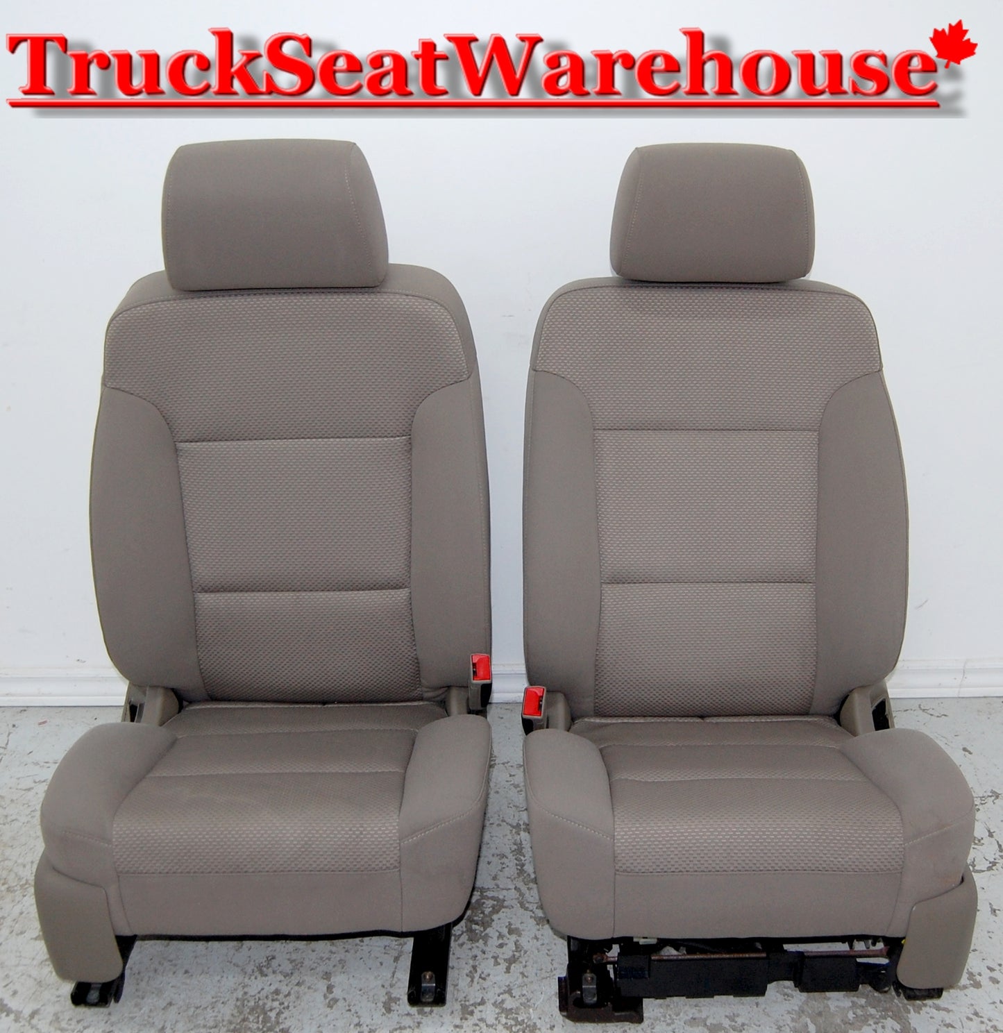 Tan cloth power front seats from a 2015 Chevy Silverado truck . Fits GMC Sierra yukon tahoe suburban