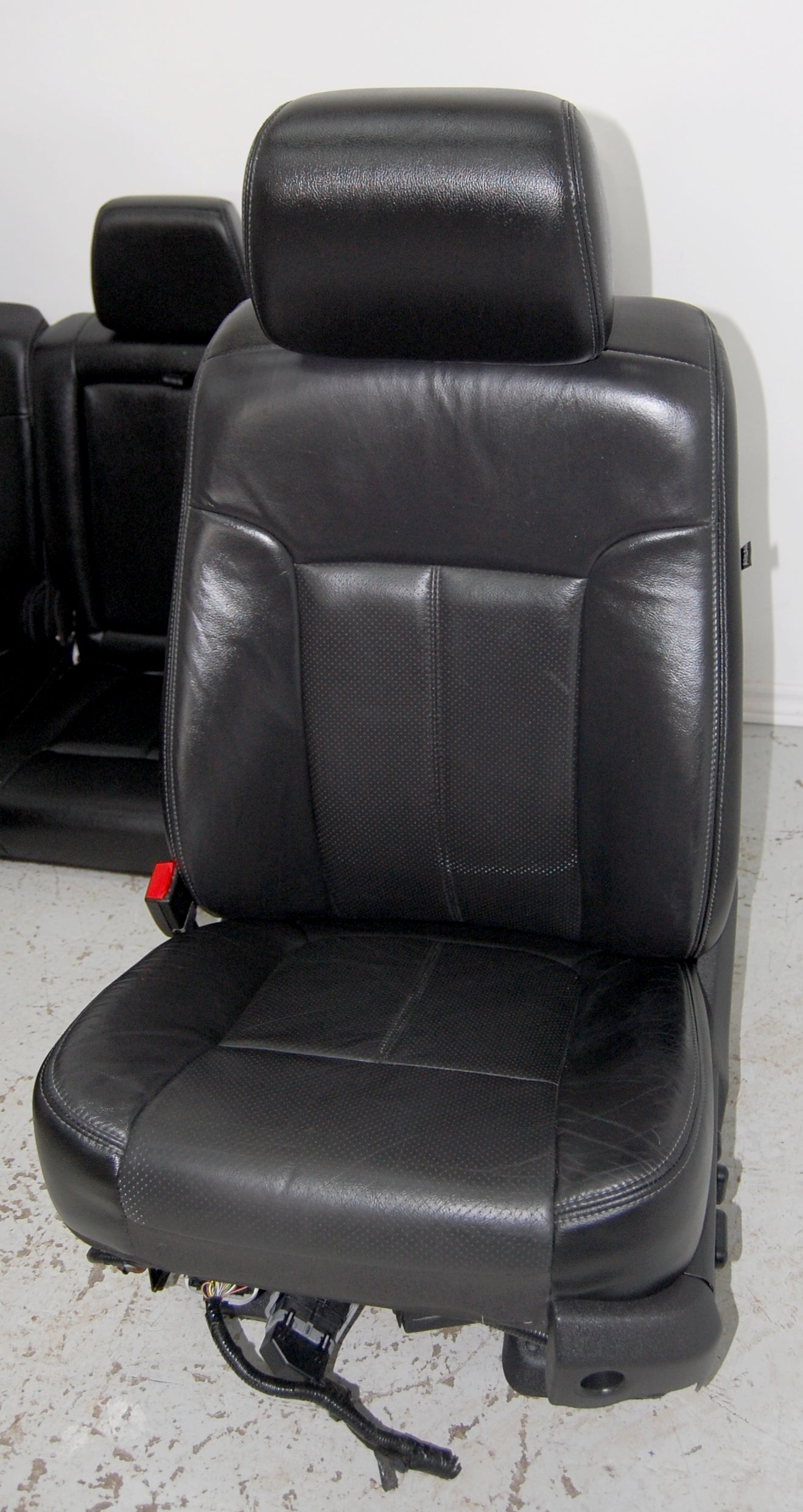 Ford F250 Super Duty BLACK LEATHER Seats Power Heated Cooled F350 F450 Superduty Truck