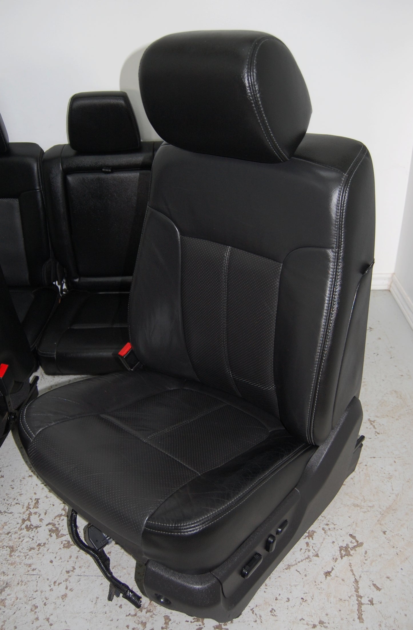 Ford F250 Super Duty BLACK LEATHER Seats Power Heated Cooled F350 F450 Superduty Truck
