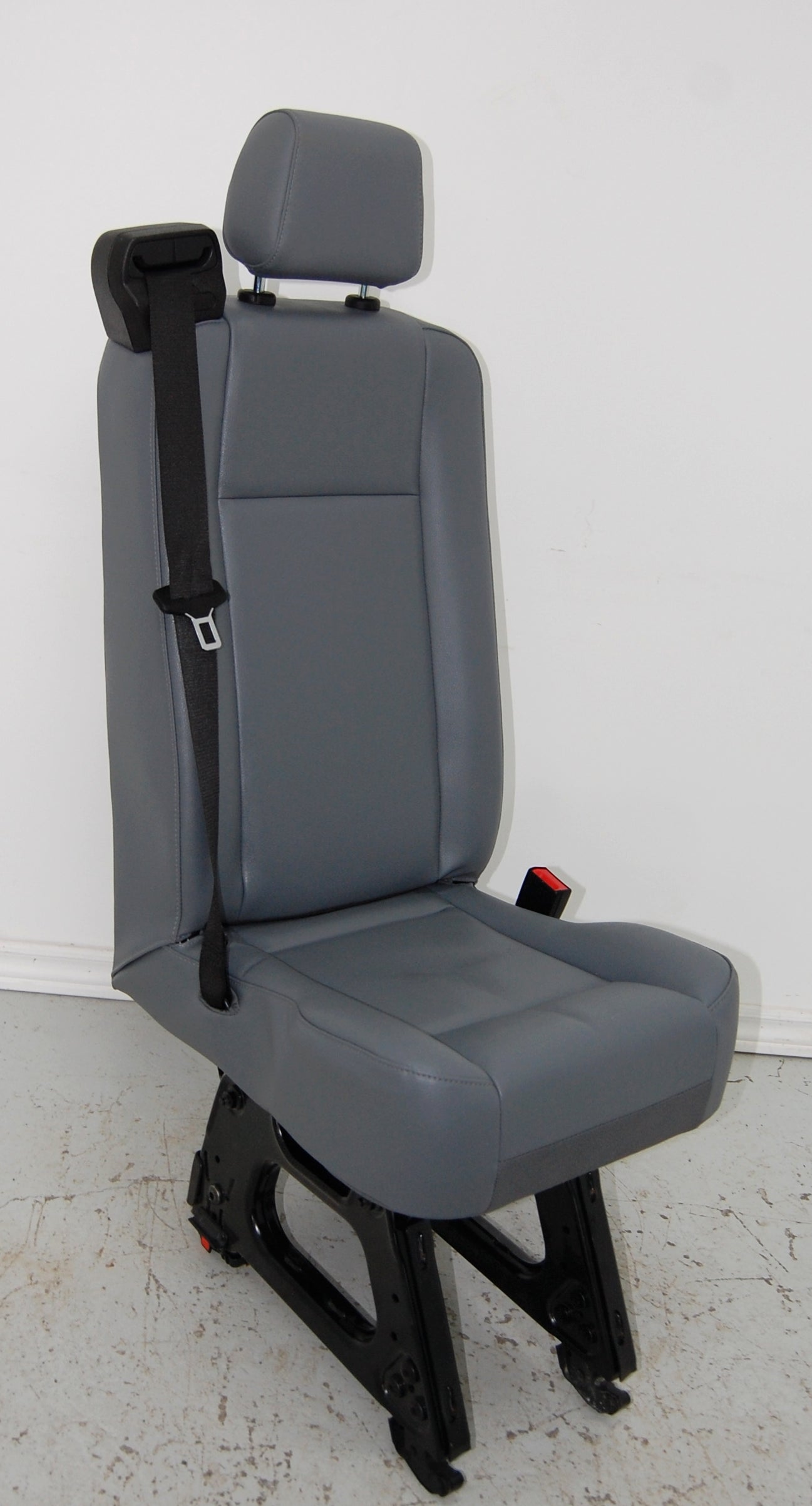Ford Transit Passenger Van 2018 Grey Vinyl Removeable Single Jump Seat with Seatbelt Sprinter Van Chevy E150 VANLIFE Cargo Camper Savanna Express