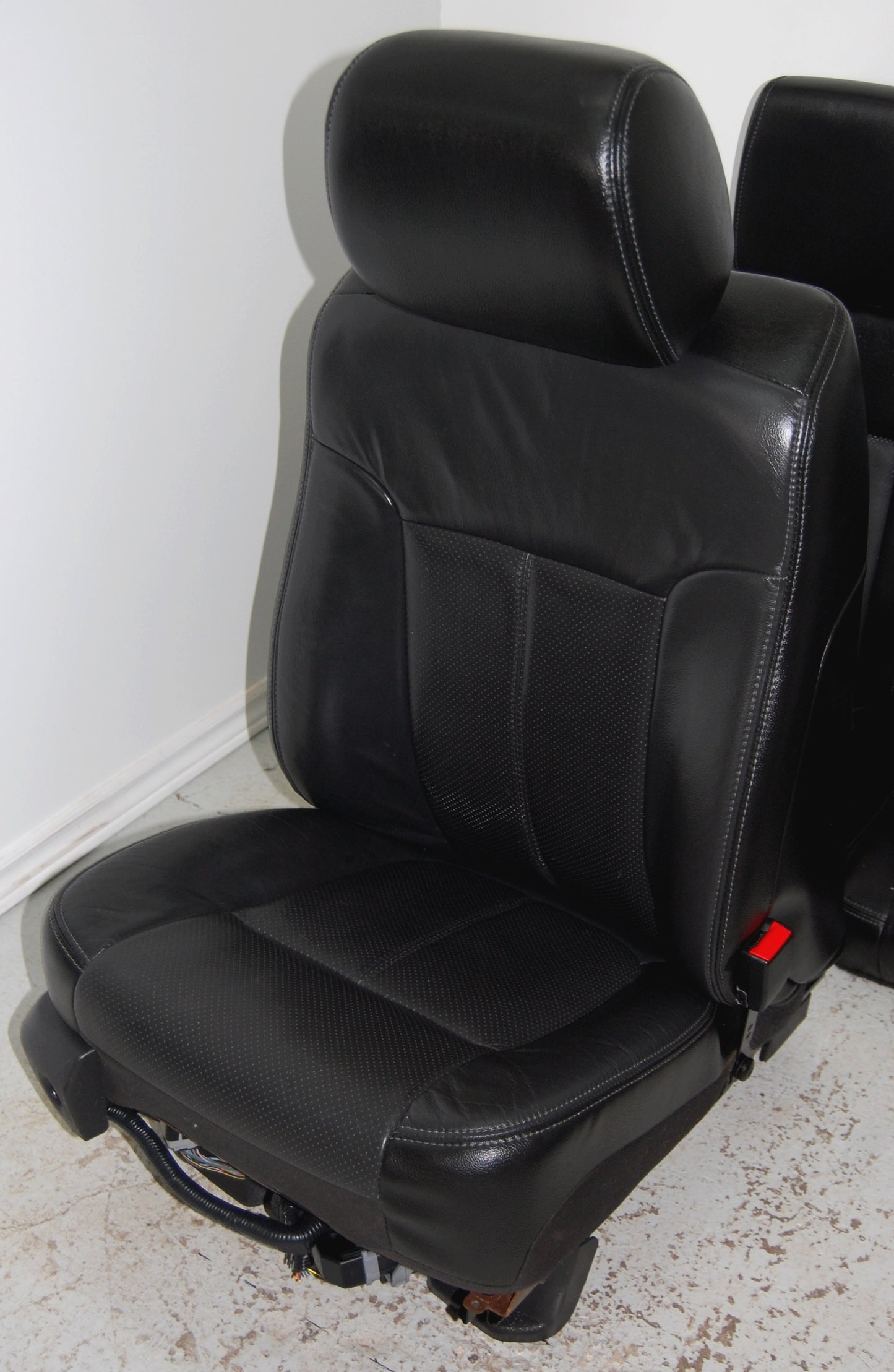 Ford F250 Super Duty BLACK LEATHER Seats Power Heated Cooled F350 F450 Superduty Truck