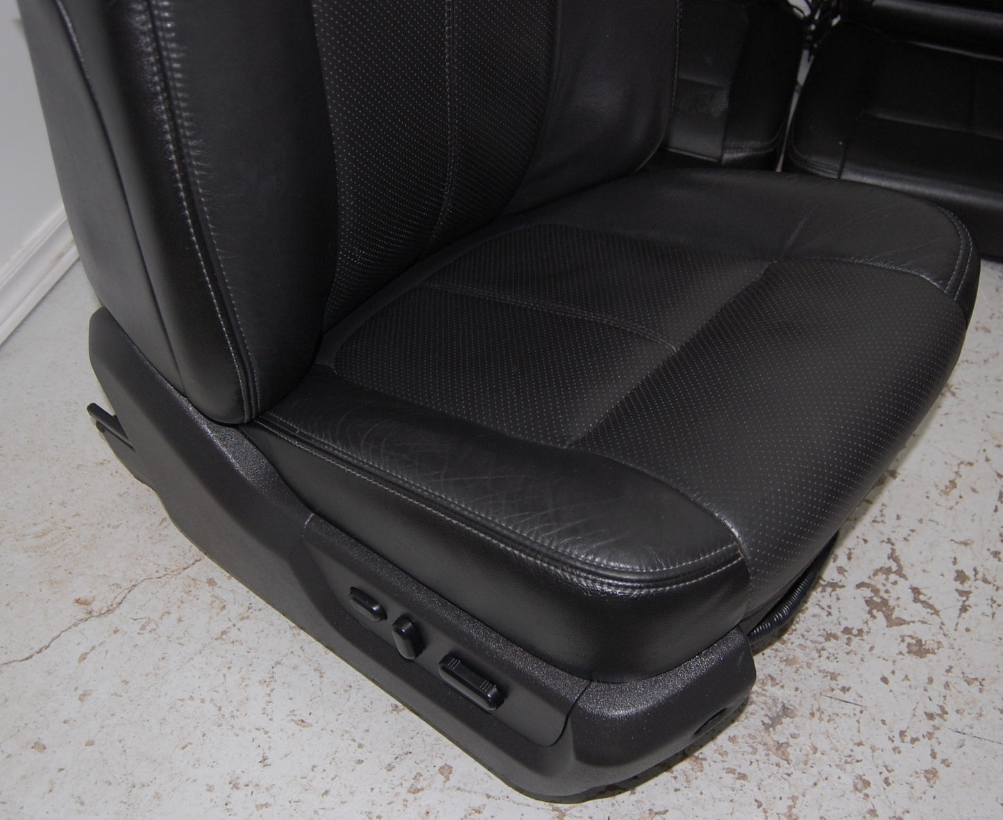 Ford F250 Super Duty BLACK LEATHER Seats Power Heated Cooled F350 F450 Superduty Truck