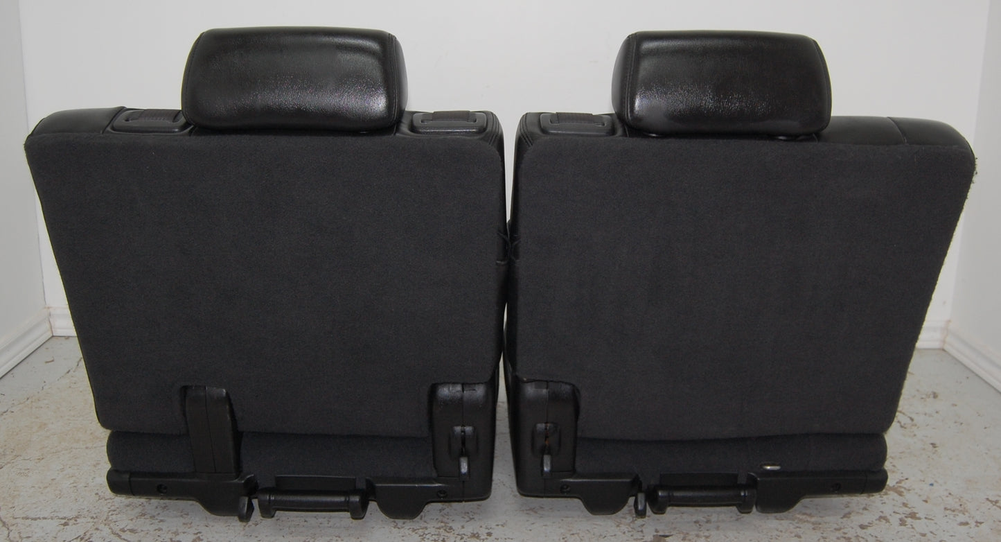 Chevy Tahoe Yukon 2012 3rd Row Black Leather Seats Third Suburban Denali Escalade