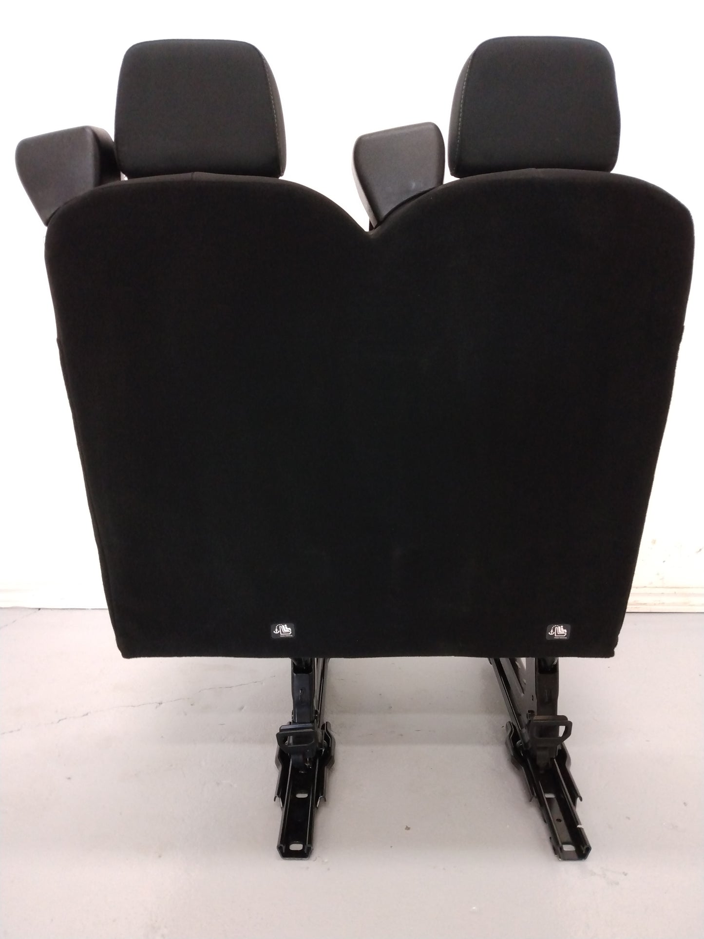 Ford Transit Van 2020 Quick Release Universal Fit 31 inch Left Side 2 Person Bench Black Cloth VANLIFE Cargo Camper Van Life