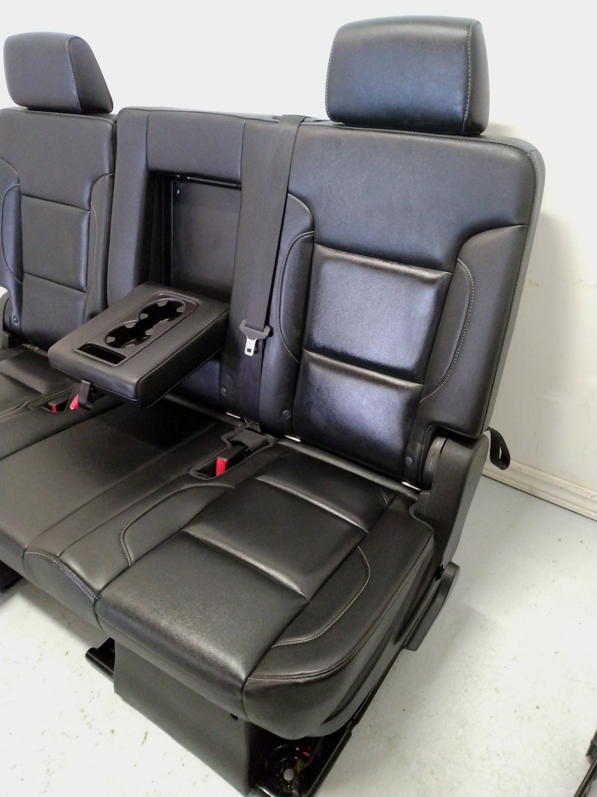2016 Chevrolet Tahoe Black LEATHER Third Row Bench Seat
