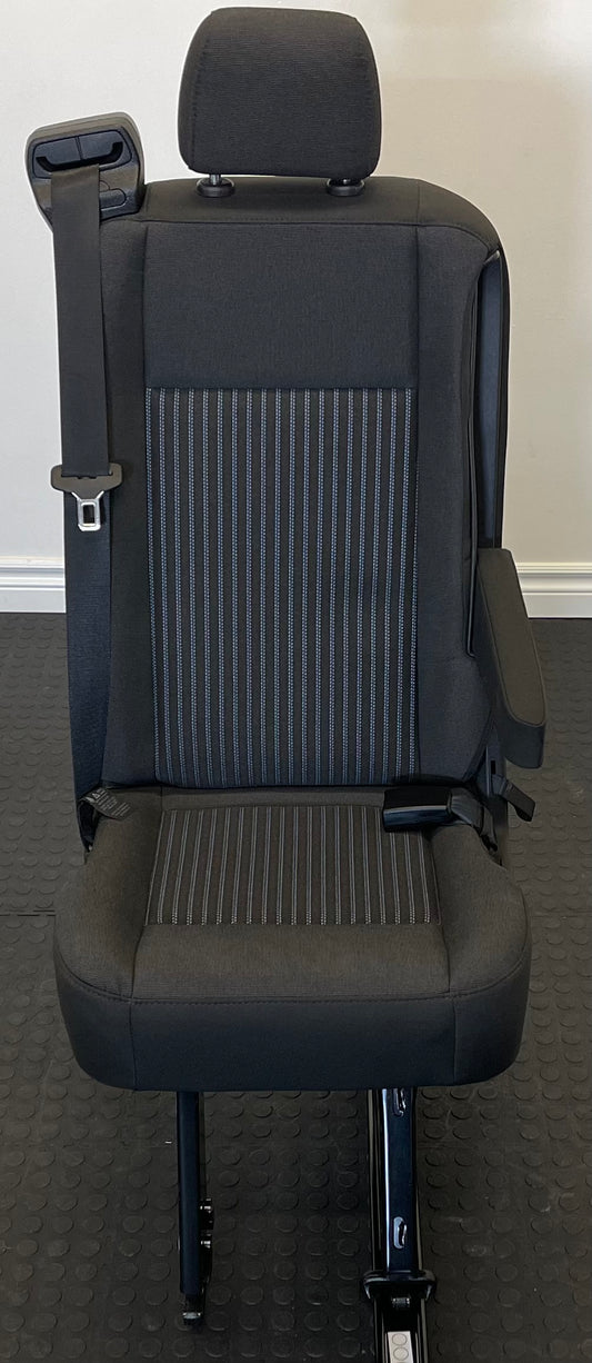 Ford Transit Passenger Seat 2015-2019 Black Cloth Right Front Wheel Well Mounted Single Seat