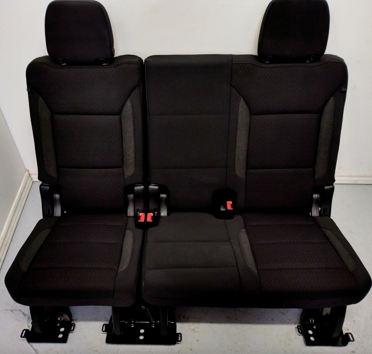 2016 Chevrolet Tahoe Black Cloth Third Row Bench Seat.