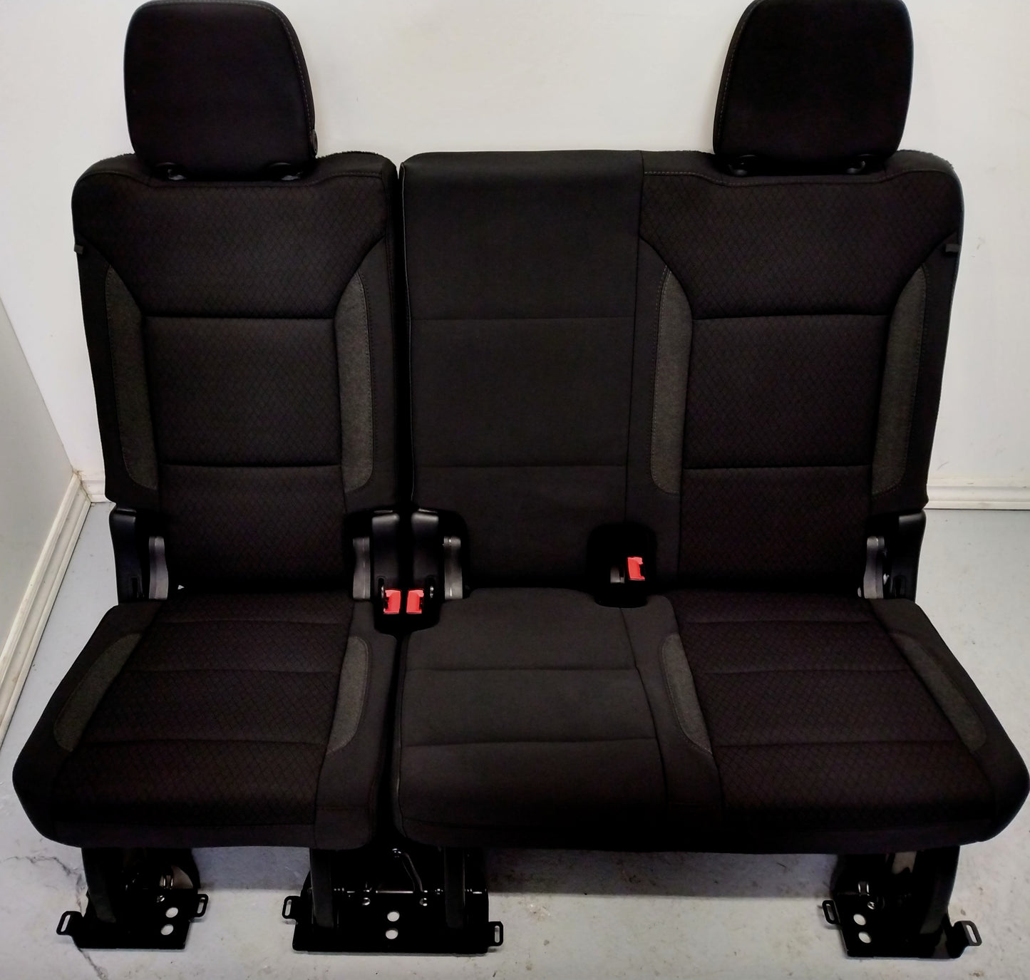 2016 Chevrolet Tahoe Black Cloth Third Row Bench Seat.