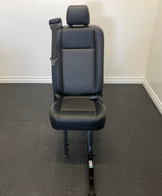 Ford Transit Passenger Van 2020 Black Vinyl Right Front Wheel Well Mounted Single Seat.