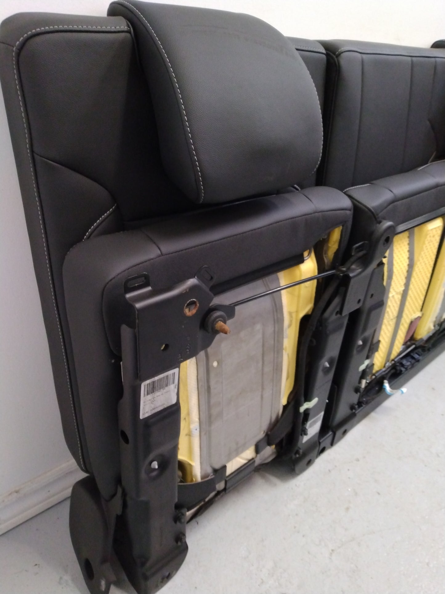 2016 Chevrolet Tahoe Black Cloth Third Row Bench Seat.
