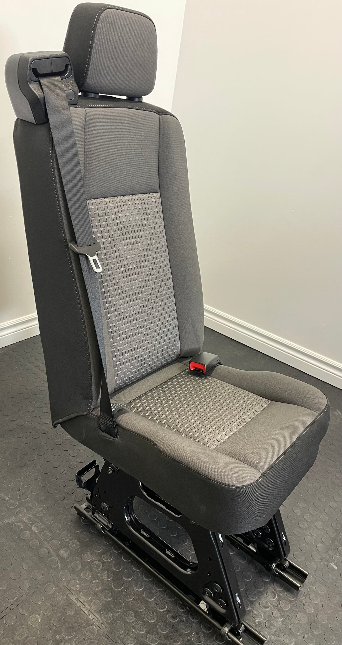 Ford Transit Passenger Van 2020 Black Cloth Quick Release Universal Fit Single Seat Cargo Sprinter Work VANLIFE Camper Savanna Express