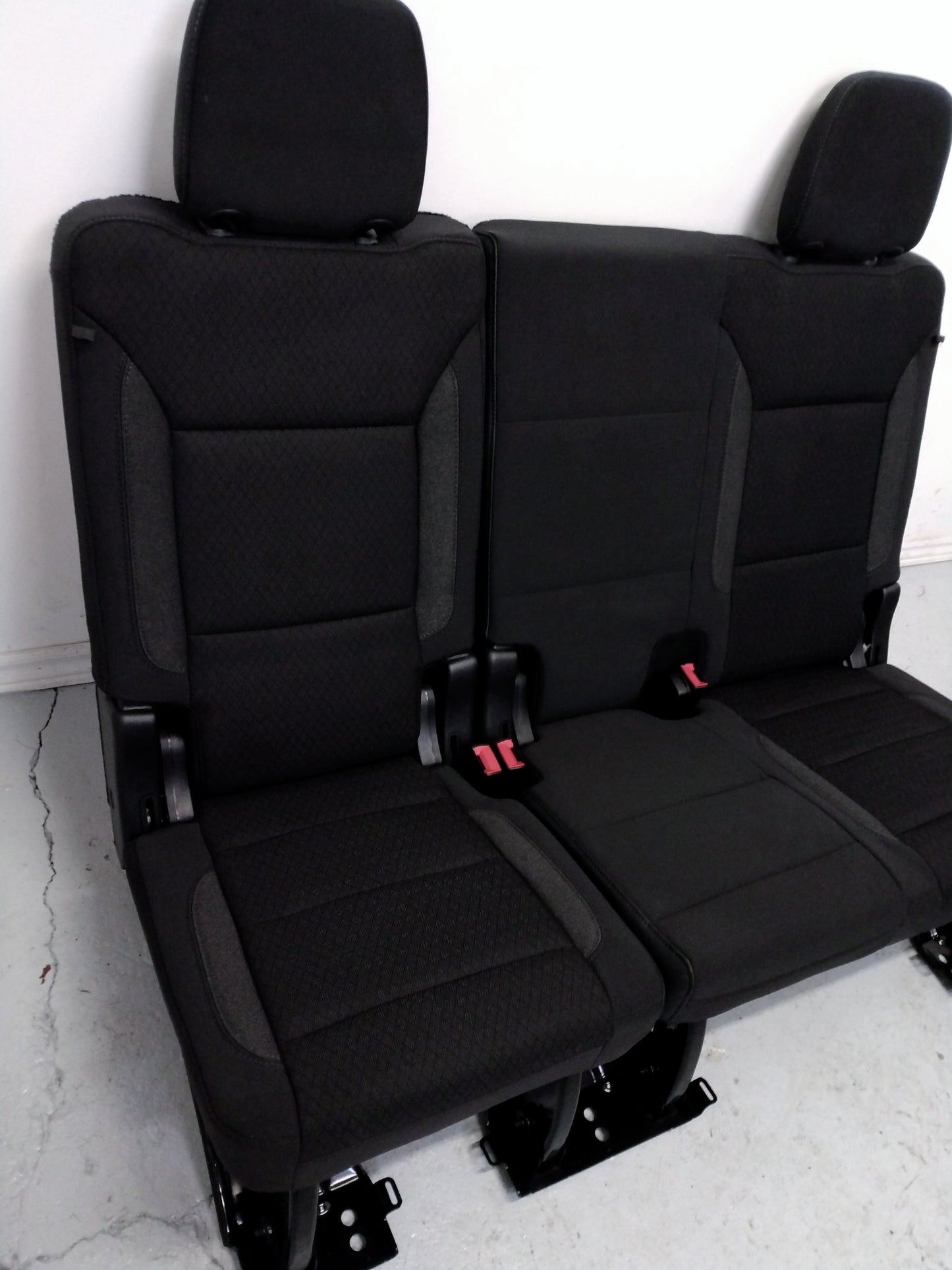 2016 Chevrolet Tahoe Black Cloth Third Row Bench Seat.