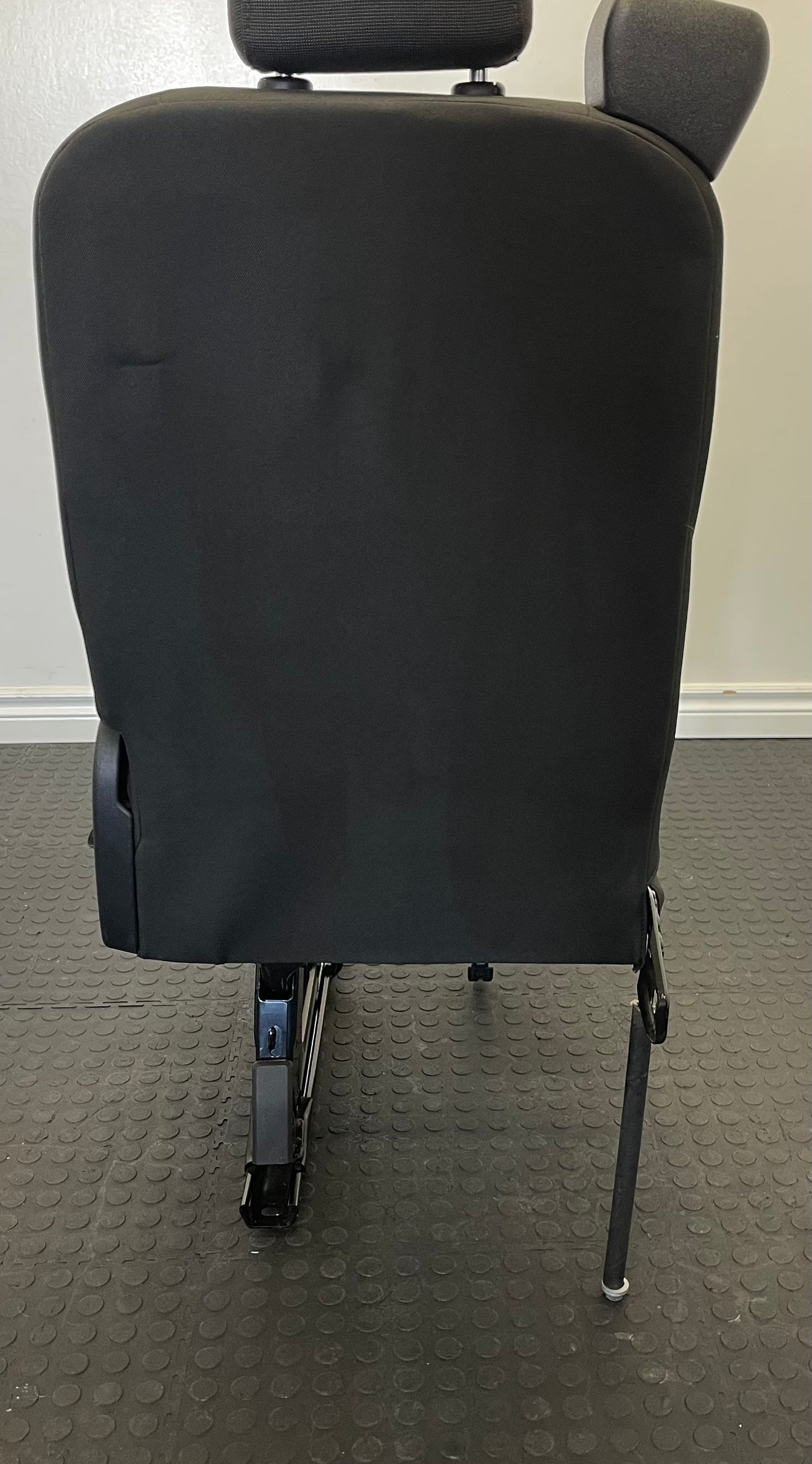 Ford Transit Passenger Seat 2015-2019 Black Cloth Right Front Wheel Well Mounted Single Seat