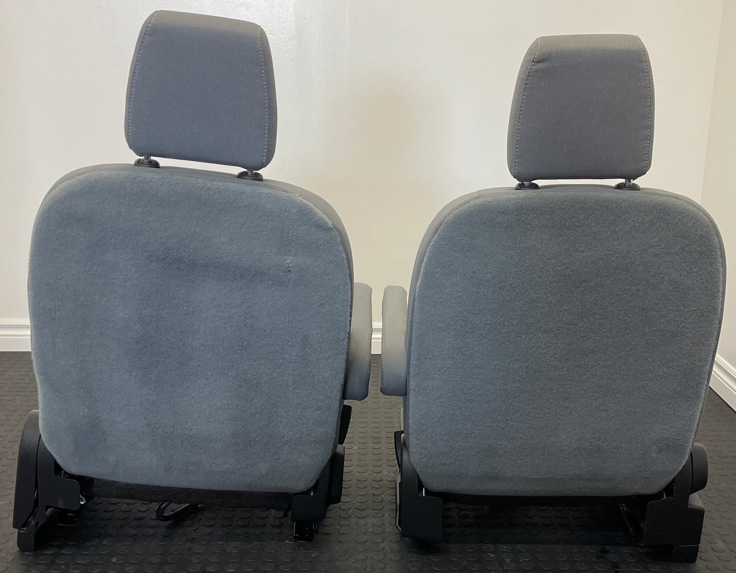 Ford Transit 2015-2019 Grey Cloth Power Driver and Manual Passenger Seats