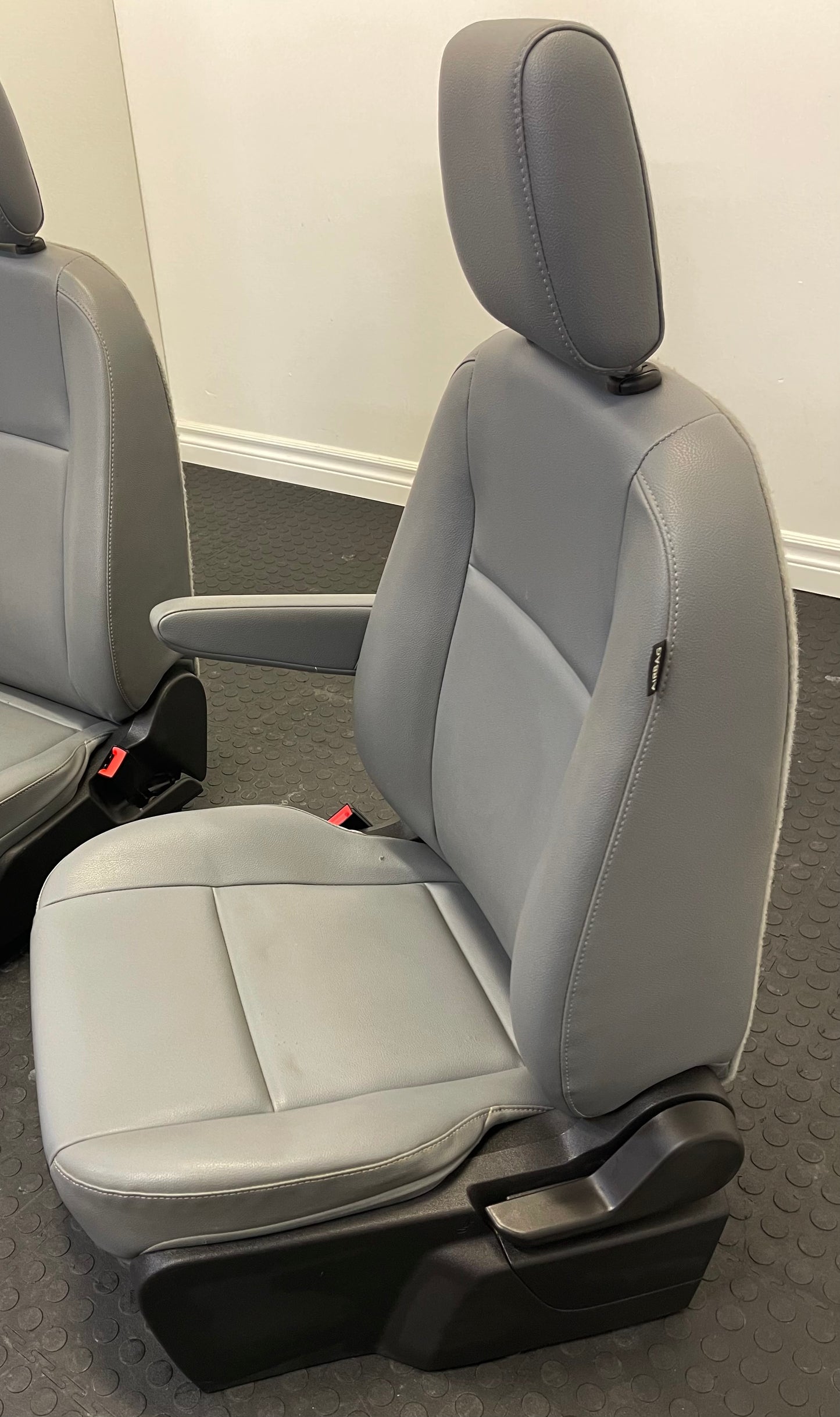 Ford Transit Passenger 2015-2019 Grey Vinyl Manual Driver and Passenger Seats