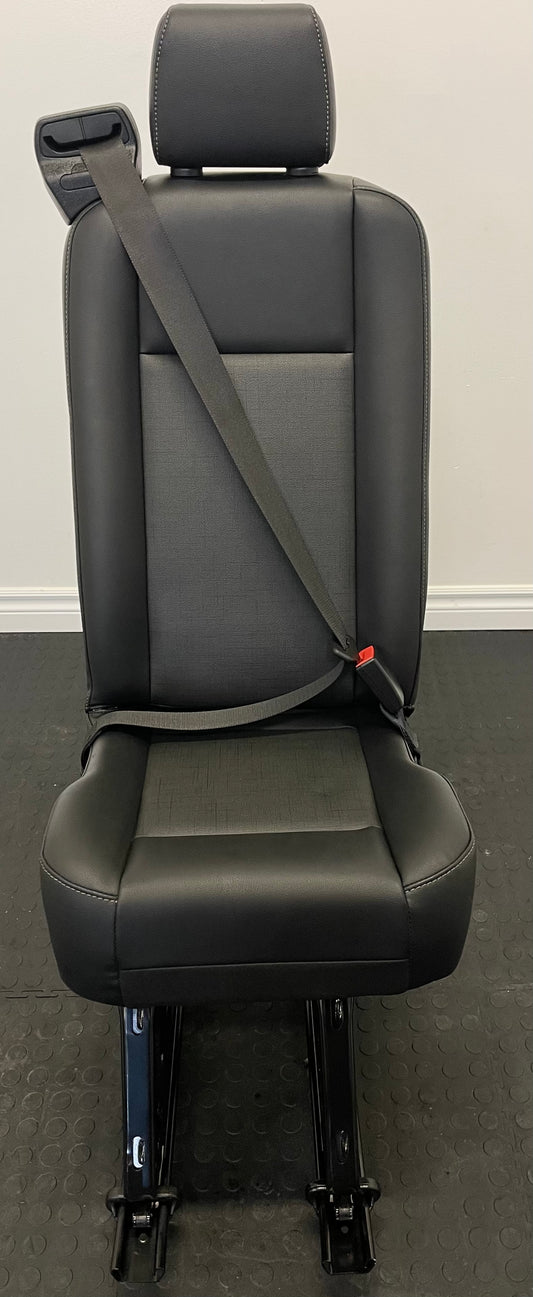 Ford Transit Passenger Van 2020 Black Vinyl Universal Fit Single Seat Quick Release Removeable VANLIFE Cargo Camper Savanna Express