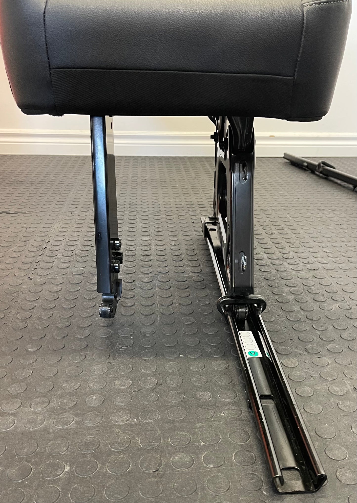 Ford Transit Passenger Van 2020 Black Vinyl Right Front Wheel Well Mounted Single Seat.