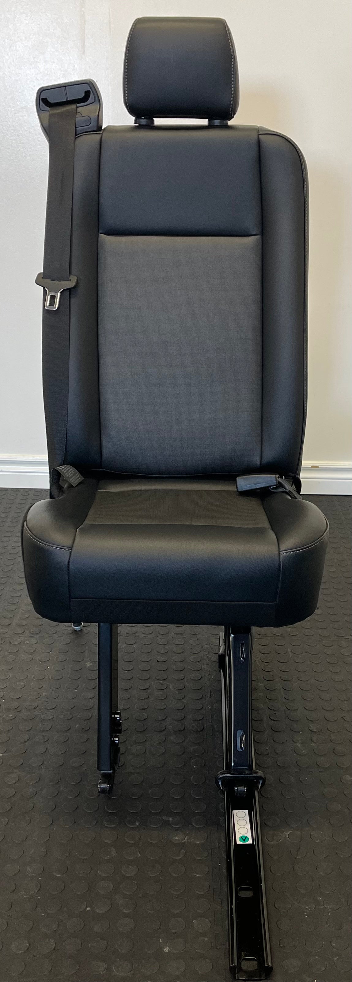 Ford Transit Passenger Van 2020 Black Vinyl Right Front Wheel Well Mounted Single Seat.