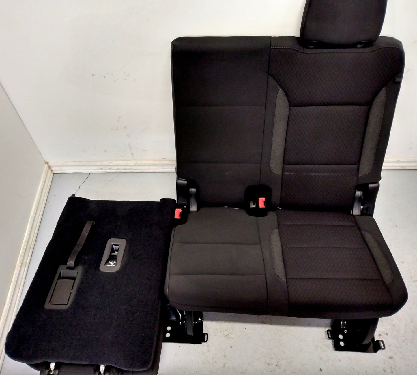 2016 Chevrolet Tahoe Black Cloth Third Row Bench Seat.