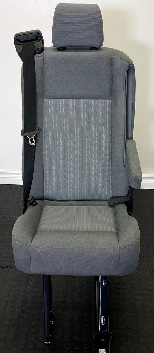 Ford Transit Passenger Seat 2015-2019 Gray Cloth Right Front Wheel Well Mounted Single Seat