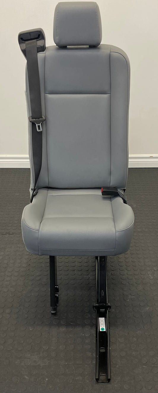 Ford Transit Passenger Van 2015-2019 Gray Vinyl Right Front Wheel Well Mounted Single Seat