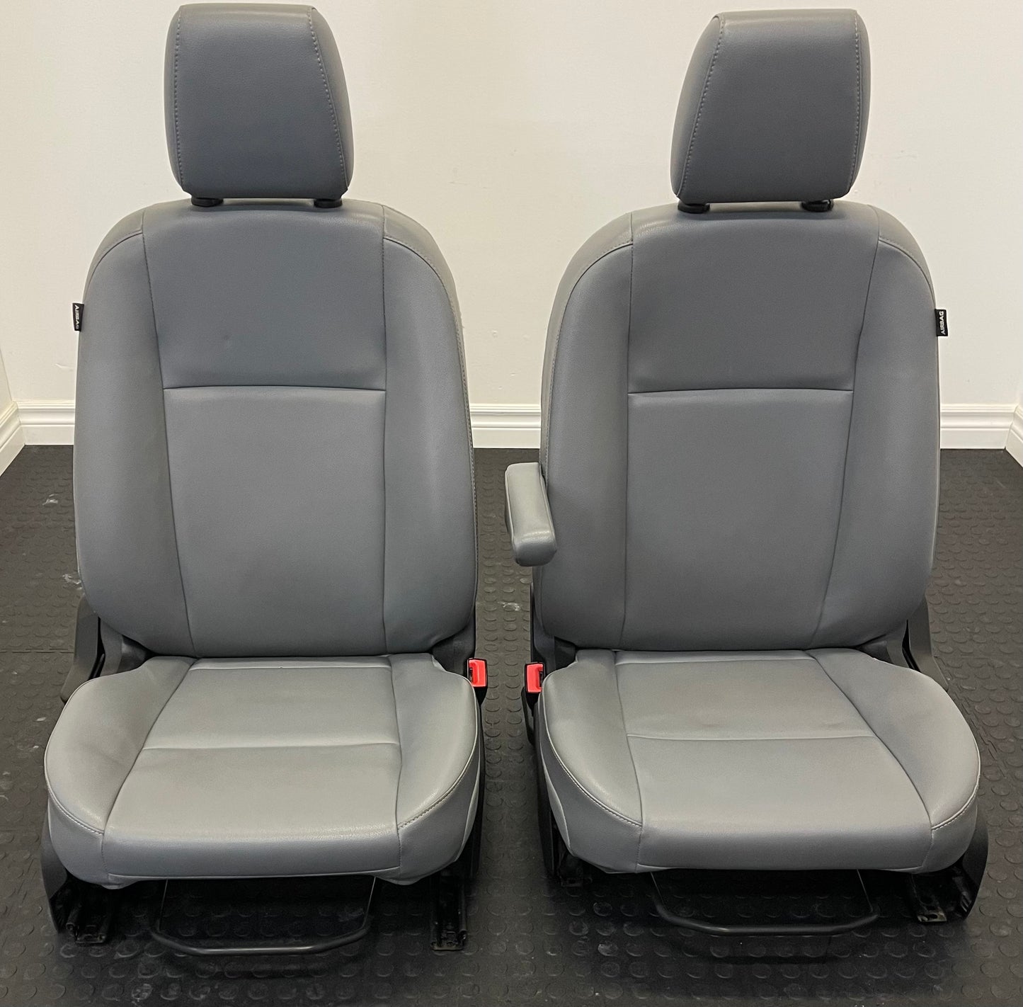 Ford Transit Passenger 2015-2019 Grey Vinyl Manual Driver and Passenger Seats