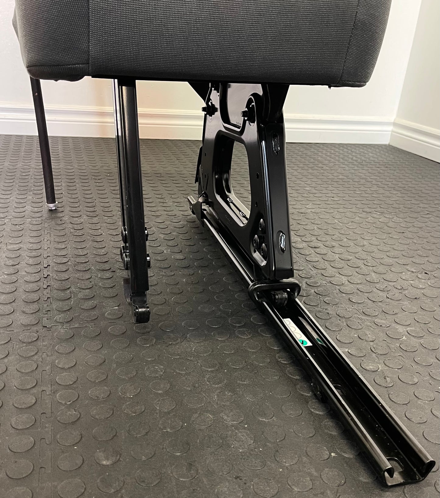 Ford Transit Passenger Seat 2015-2019 Gray Cloth Right Front Wheel Well Mounted Single Seat