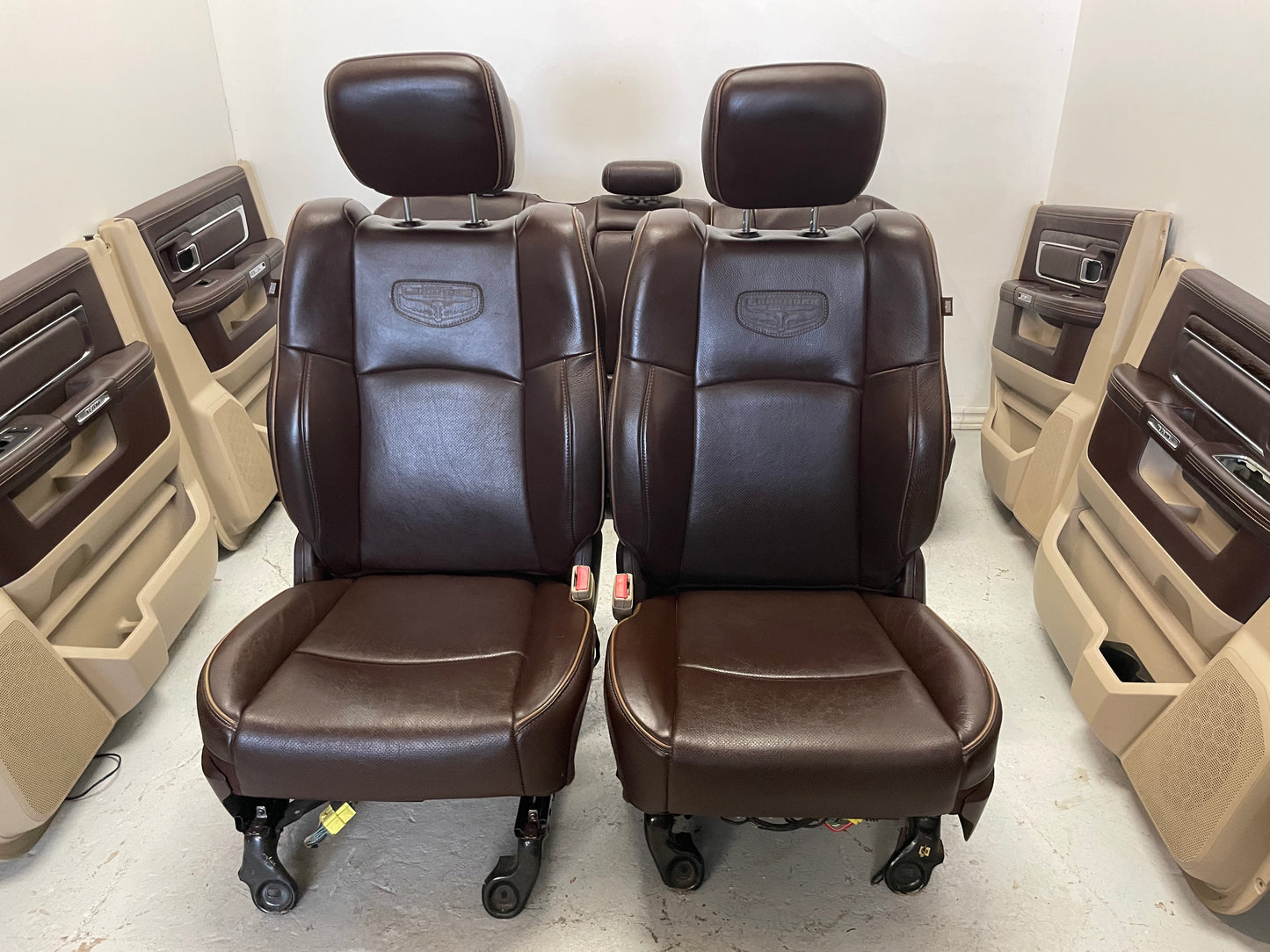 Dodge Ram Laramie Longhorn Leather Interior Seats