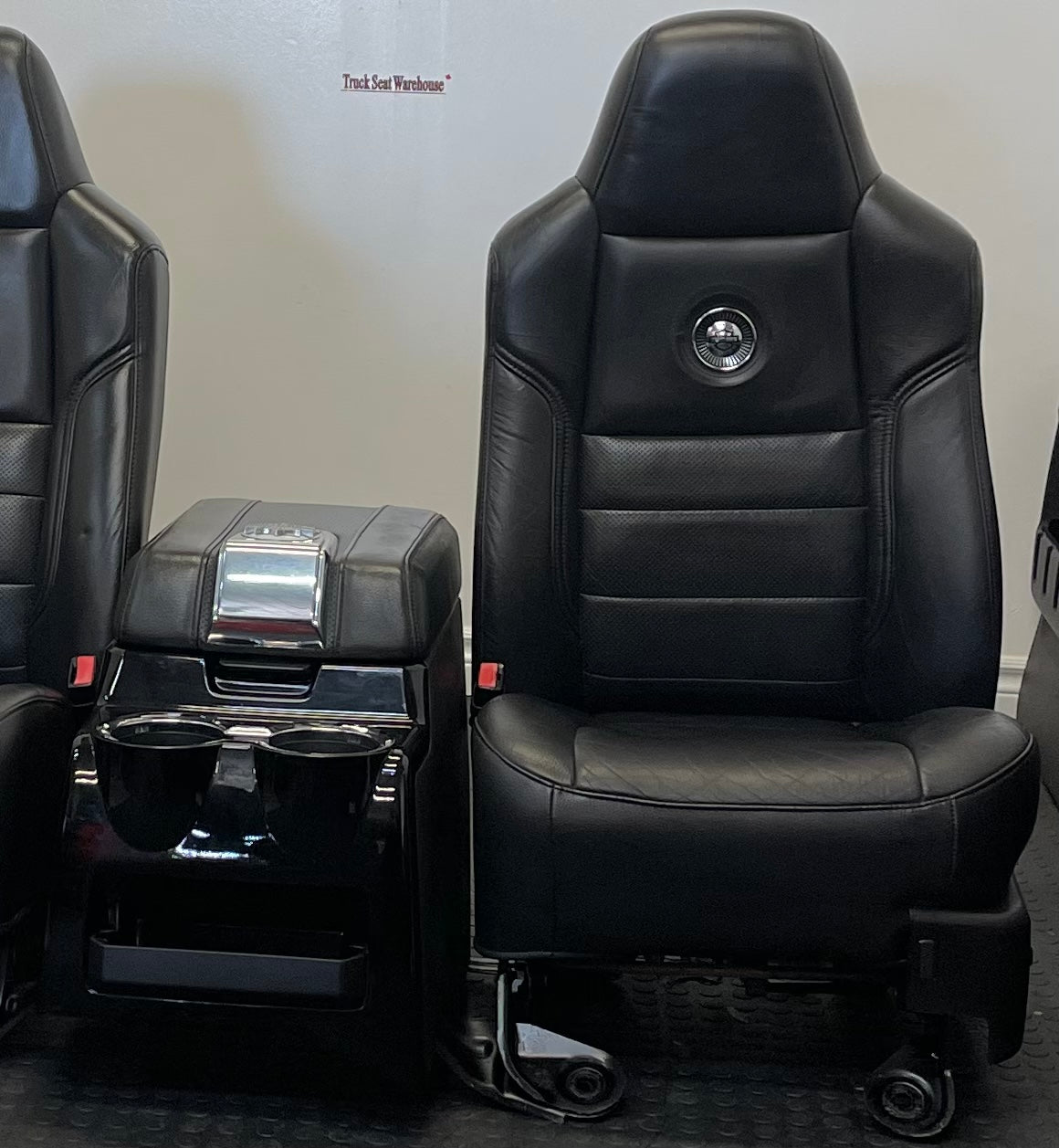 2008 Ford Super Duty Harley Davidson Edition Black Leather Interior Set