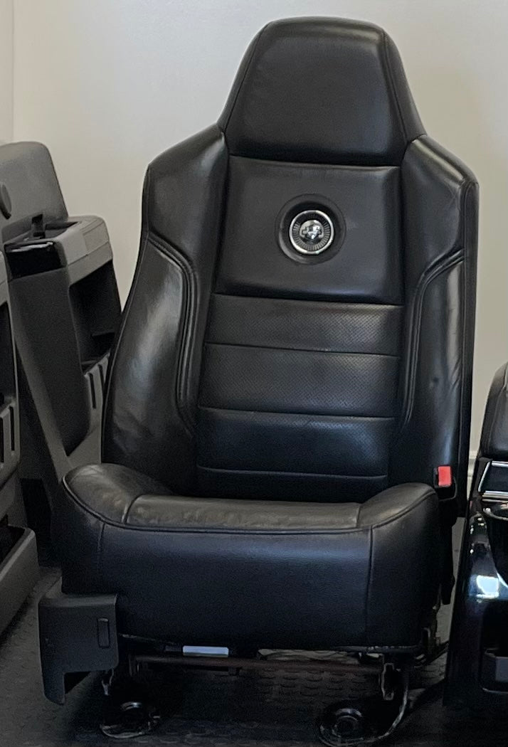 2008 Ford Super Duty Harley Davidson Edition Black Leather Interior Set