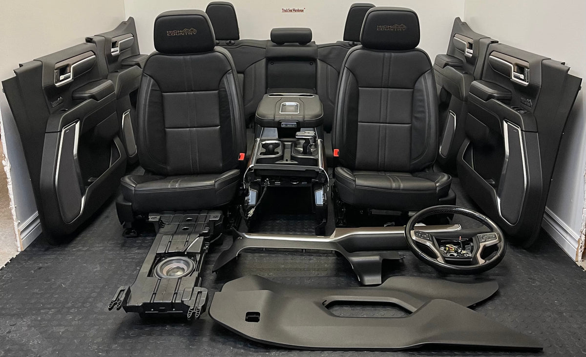 2023 Chevrolet Silverado High Country Interior - Black LEATHER Interior Set