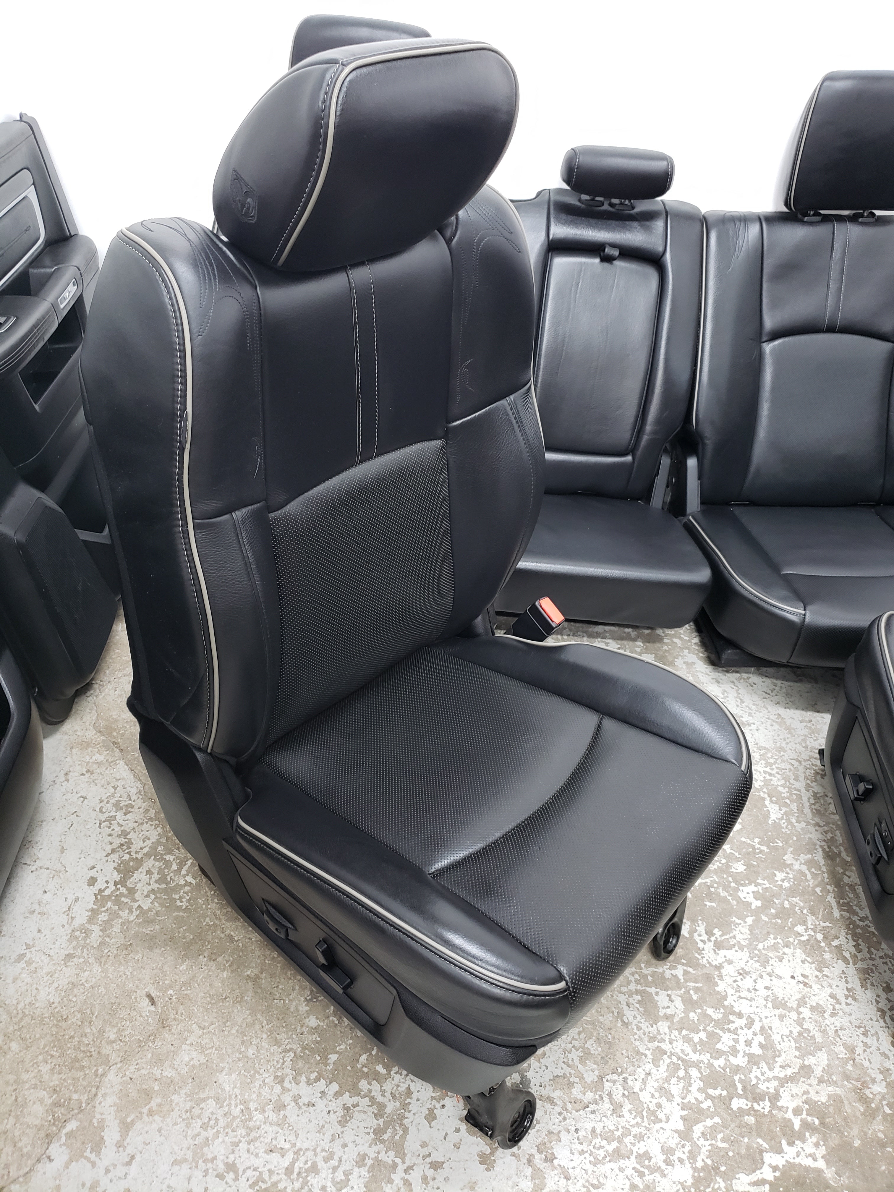 Dodge ram leather 2024 seats for sale