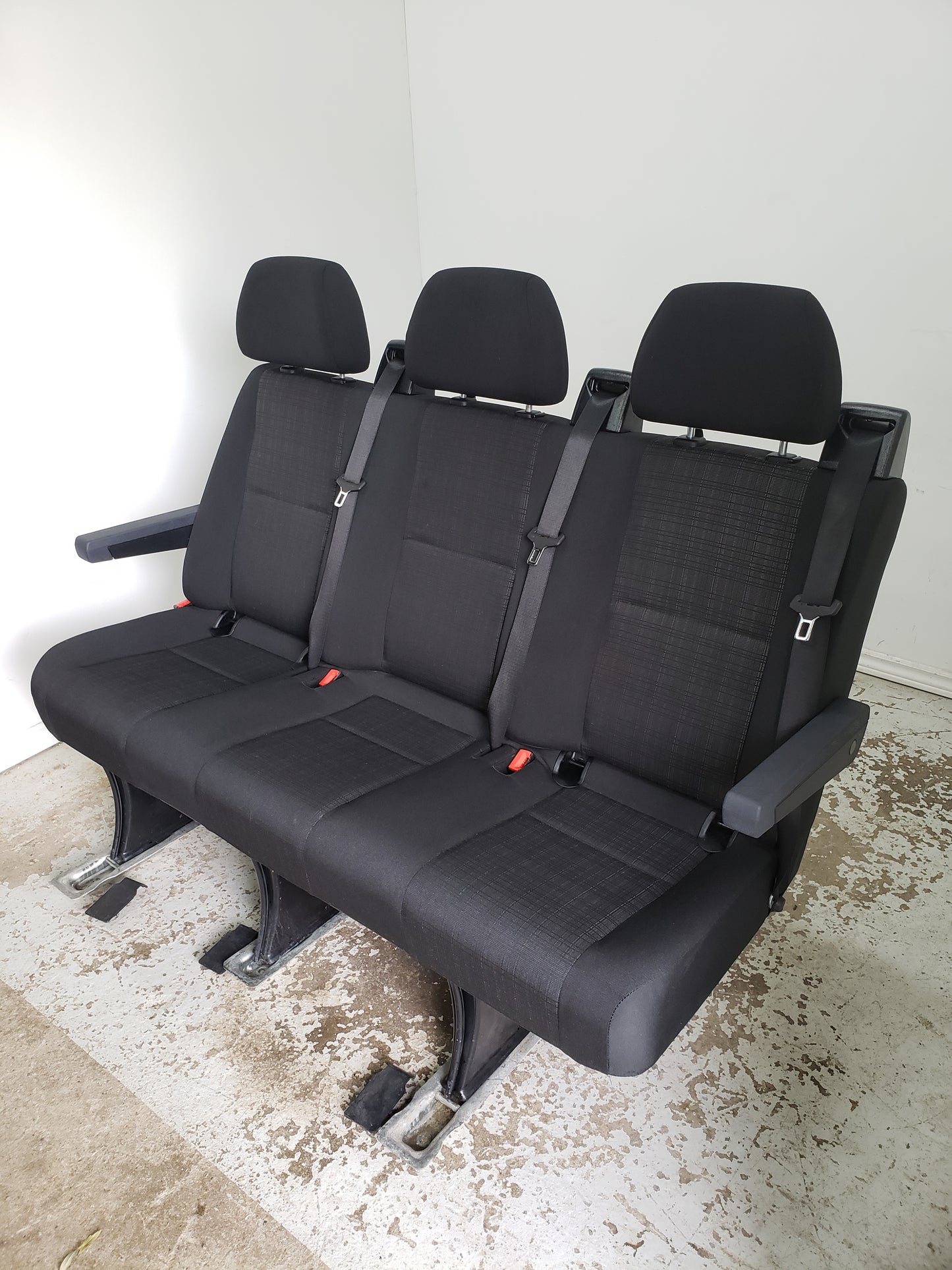 Sprinter Van 2016 Removable Quick Release 3 Seater Bench Seat VANLIFE Triple Cloth