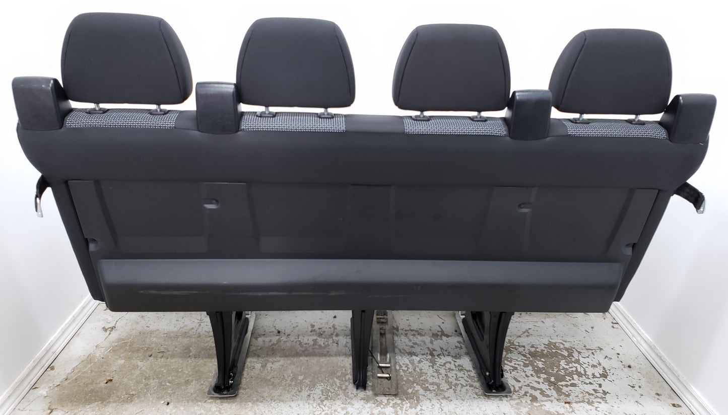 Sprinter Van 4 Seater Removable Bench Seat Universal Fit Cargo VANLIFE Mercedes Chrysler