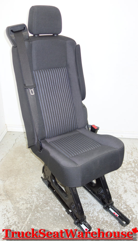 Ford Transit van quick release universal fit removable single seat black cloth with mounts
