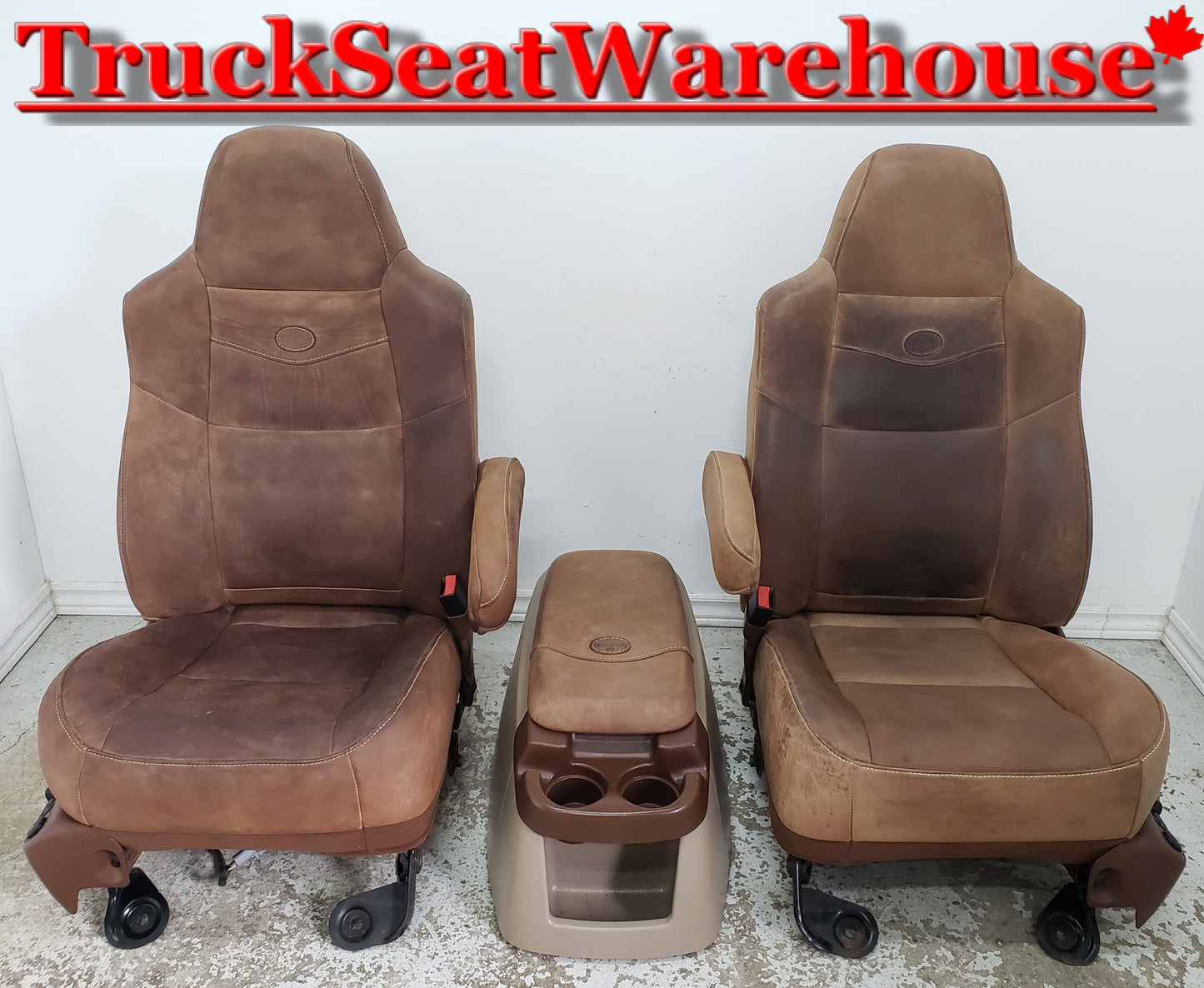 Front seats and center console from a 2006 Ford F250 SuperDuty crew cab . fits F350 F450 F550 Truck 2000-2009