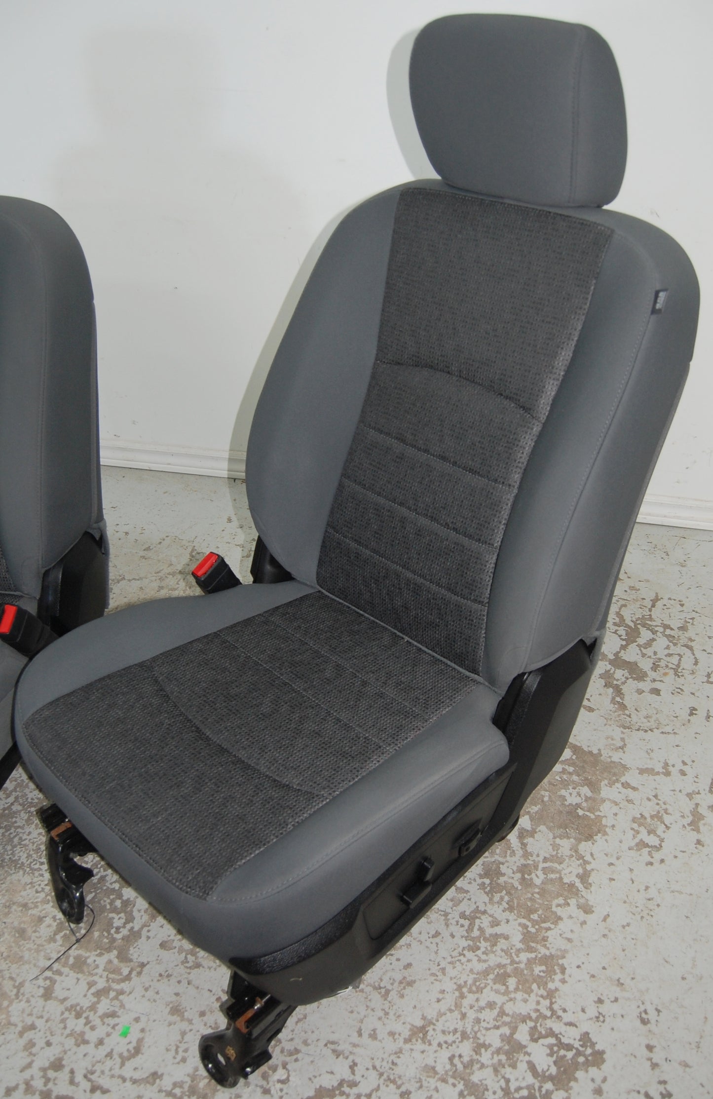 Dodge Ram Gray Cloth power Front Truck Seats 2009-19 Classic