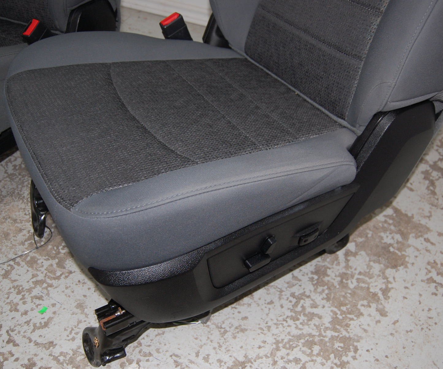 Dodge Ram Gray Cloth power Front Truck Seats 2009-19 Classic