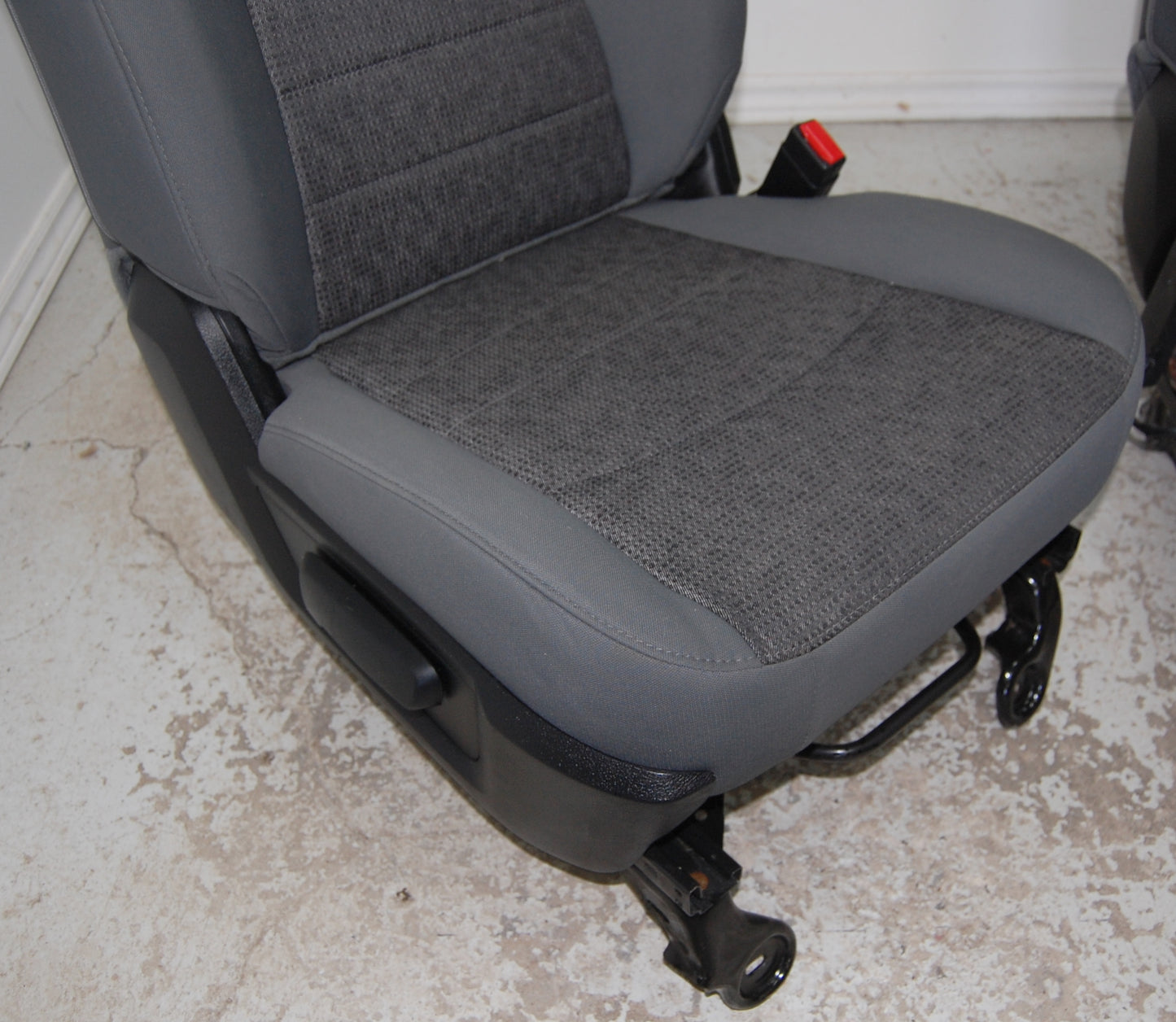 Dodge Ram Gray Cloth power Front Truck Seats 2009-19 Classic