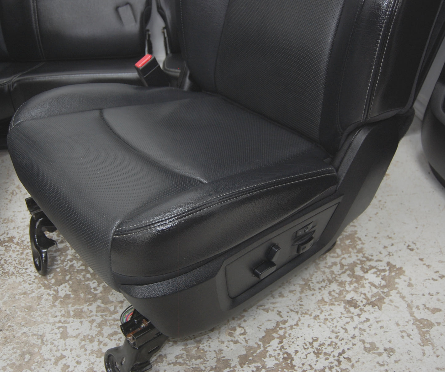 Dodge Ram Laramie 2014 BLACK LEATHER Truck Seats Console Door Pad Panels Interior