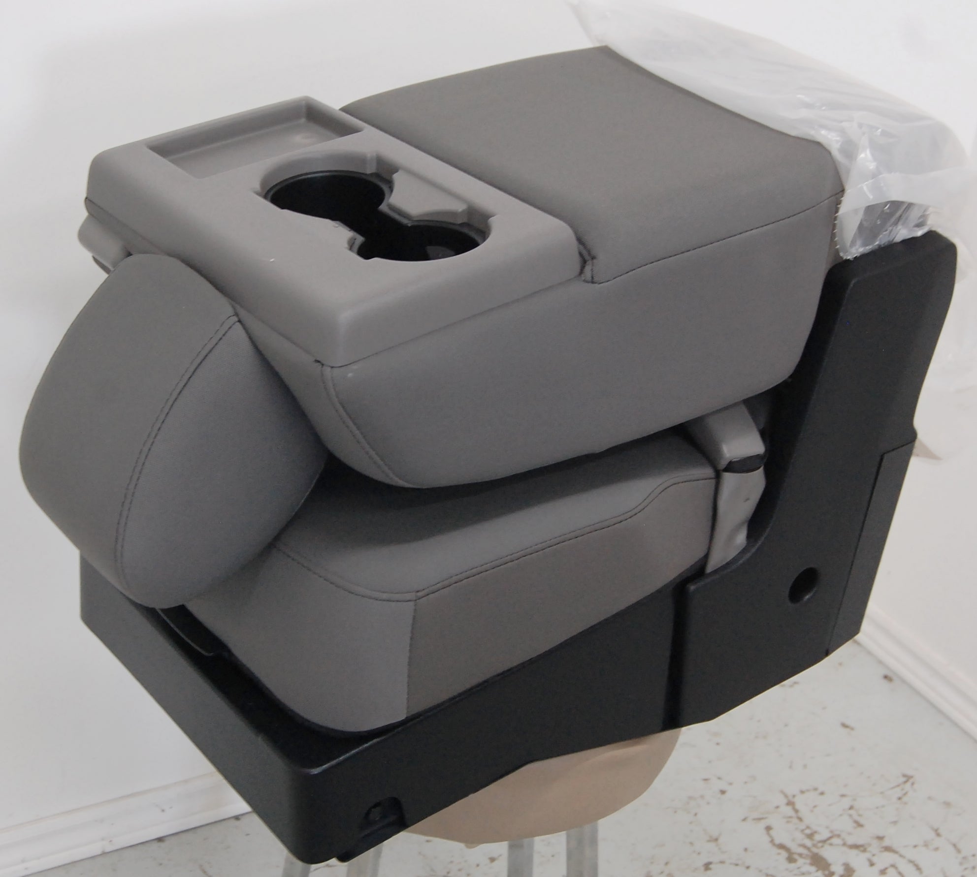 Diesel Gray Leather Seat Cover Kit For 2013-2018 Dodge Ram Crew Cab – 2pc Jumpseat Set – Airbag Friendly
