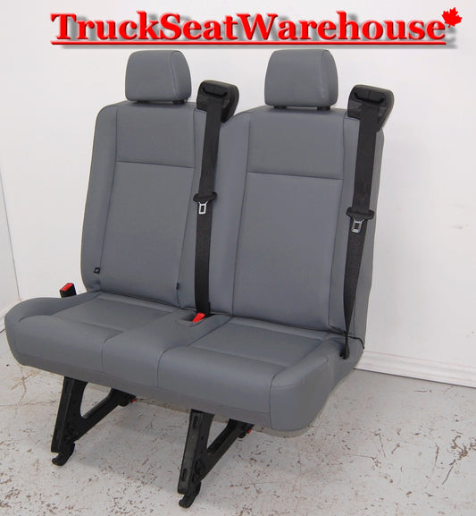 Ford Transit van 2019 grey vinyl 31 inch wide two position bench seat with mounts removable quick release universal fit